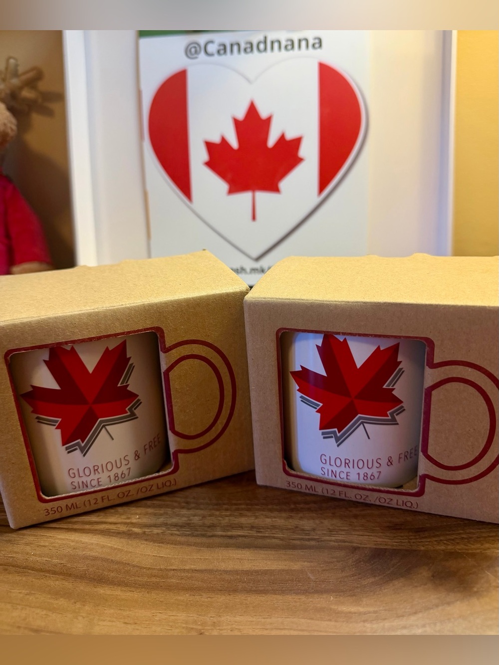 Hudson's Bay Company -Set of 2x 12 oz (350ml) Ceramic Coffee Mugs